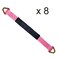 Tie 4 Safe 2" x 18" Axle Straps w/ Sleeve & D Rings, WLL: 3, 333 lbs., PK8 RT41A-18M18-PK-C-8 - alternate 1